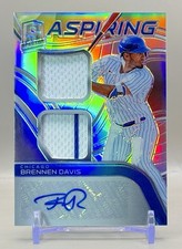 Brennen Davis 2021 Panini Specta #AJA-BD Aspiring Rookie Dual Jersey RC Auto