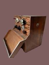 TSF portable/caisse noyer/vers 1925/ lampes Philips