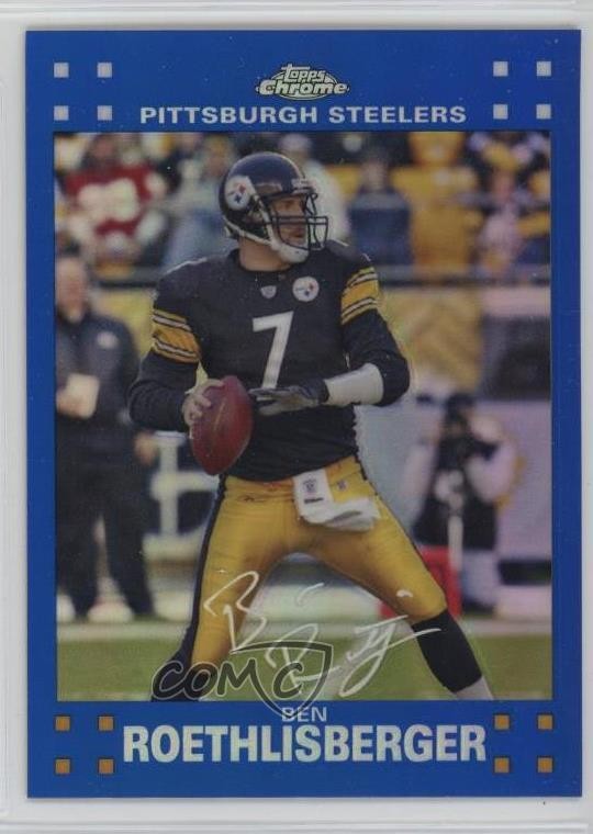 2007 Topps Chrome Blue Refractor Ben Roethlisberger #TC62 0d08