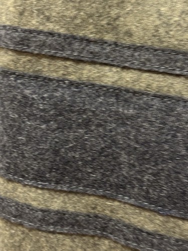 Diesel Men’s Bomber Jacket Size 2X Olive Green Nylon/Wool Sleeves 2 Way Zipper - Picture 7 of 13