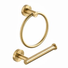 Holder Towel Ring Brushed Gold Bathroom Hardware Hand Towel Holder Bathroom S...