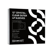 Flexible Archival-Grade Vinyl Jacket Outer Sleeves 100 Pack Crystal Clear...