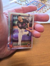 Kodai Senga baseball card from the 2024 Topps Chrome foil