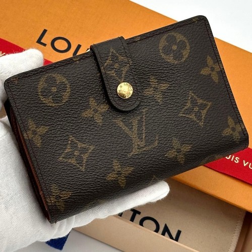 Louis Vuitton Monogram Wallet Bifold Coin Case Used From Japan