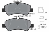 Textar Bremsbelagsatz, Scheibenbremse 2560301 FüR Ford