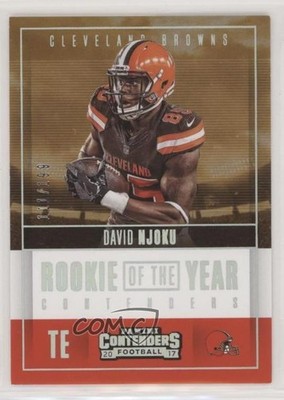 2017 Panini Contenders Rookie of the Year Silver /199 David Njoku #RY-28 RC fm0