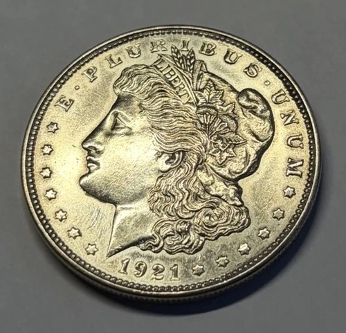 1921 $1 Morgan Silver Dollar - BU Uncirculated 90% Silver Coin