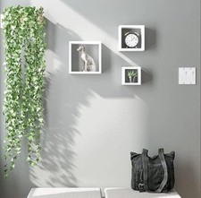 NIB Set of 3 White Wall-Mounted Floating Shelves 60 - Never Opened