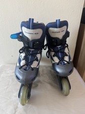 Salomon Zoom Inline Skates Adjustable Blue Grey Recreational UK
