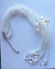 Necklace Joan Rivers Large Flower Crystal Dangles  Vintage — photo 2
