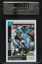 BAS 2003 Score John Henderson #61 Seal of Authenticity Auto 3c7