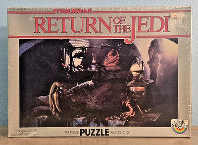 Vintage STAR WARS Return of the Jedi 70 piece puzzle 1983 Craft Master Sealed