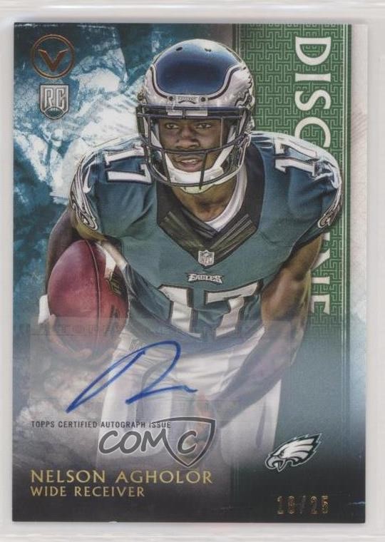 Nelson Agholor Topps Valor #191 Autograph-Discipline