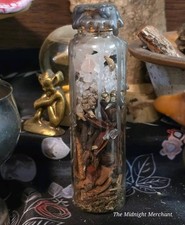 Protection Jar Tall 10cm x 3cm Witchcraft Pagan Spell Jar