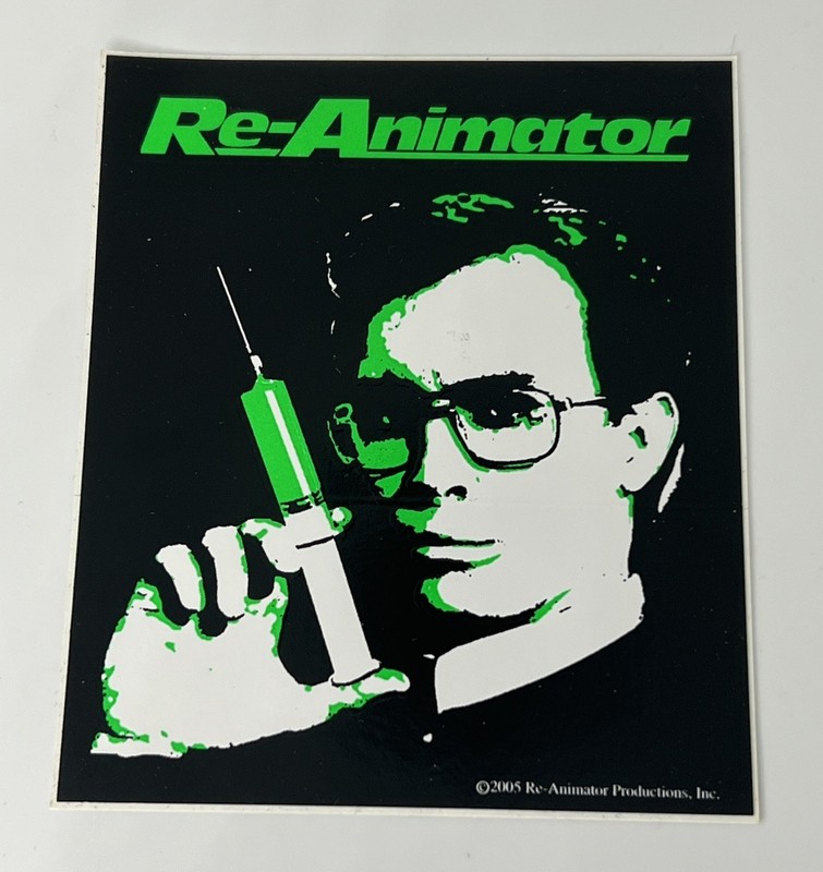 REANIMATOR STICKER HORROR