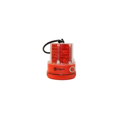 RAILHEAD GEAR RM18-LED R Revolving Safety/Warning Light,Red 39F092