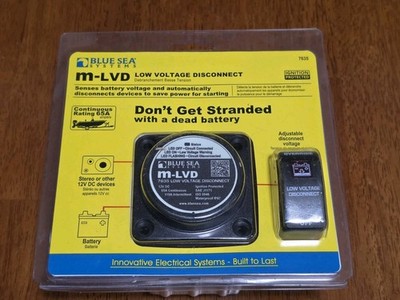 Blue Sea Systems #7635 m-LVD Low Voltage Disconnect - 12V, 65A.