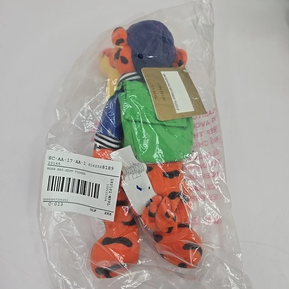 Set of 4 Disney Bean Bag Plush Tigger February March September October Harvest - Image 3 of 4