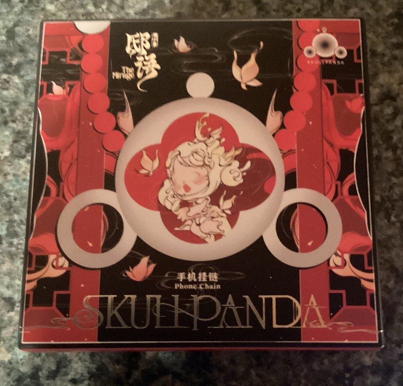 SKULLPANDA The Mirage Phone Chain Charm Blind Box Matte Universal Red/Black