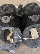 Squishmallow Kids Black Slippers New with Tags Size 4/5