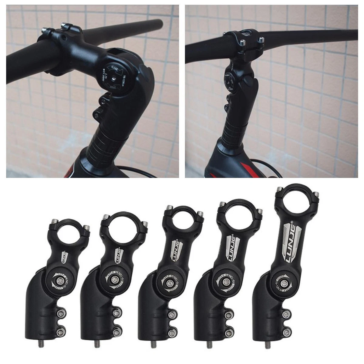 TRIWONDER Attacco Manubrio Regolabile Bici Da Corsa 31,8 Mm 25,4 Mm - Foto 3