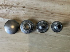 Prym S-Spring Snaps 20pc Set: 14mm Nickel Finish Made in Germany