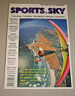 Sports in the Sky No 3 - May 1996 Sky Diving,Paragliding,Hang Gliding,Ballooning