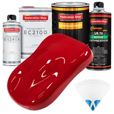 Torch Red Urethane Basecoat Automotive Paint Quart Kit & European Clear Coat