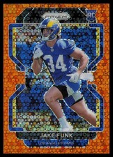 2021 Panini Prizm Orange Disco Prizm #402 Jake Funk 