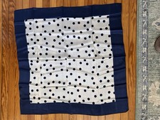 Vintage 100 Silk Hand-Rolled scarf ECHO made In Japan