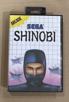 Shinobi (Sega Master System, 1988) Tested CIB Complete in Box With Poster