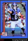 2025 Topps Chrome Blue Refractors #306 Jaxson Dart RC Rookie 138/150 GIANTS
