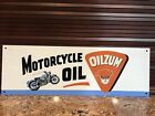 Oilzum Motorcycle Oil vintage style gasoline racing Gas Metal sign