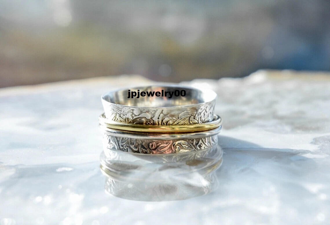 925 silver hotsell spinner rings