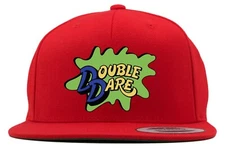 Red Double Dare Costume Logo Snapback Hat
