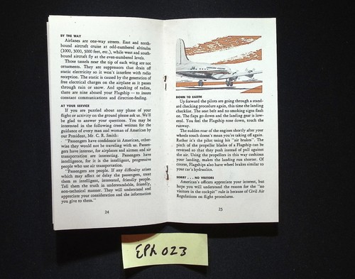 1953 American Airlines Flight Folder 5 pcs: Welcome Aboard, Routenkarte, Ephemera - Bild 8 von 19