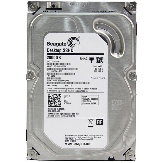 Seagate ST2000DX001 2TB 8GB 64GB SATA III 3.5