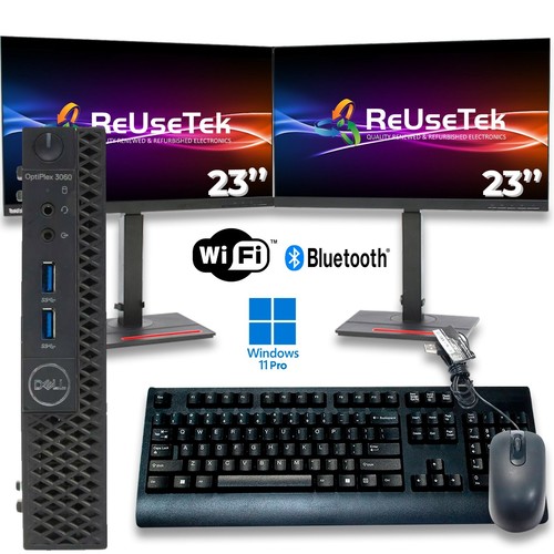 Dell OptiPlex 3060 Micro PC Monitor Bundle i5-8500T 8GB/240GB/480GB SSD Win 11 - Picture 22 of 23