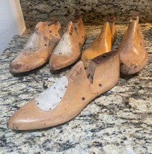 Lot of 5 Wood Shoe Mold Cobbler Auburn Last/