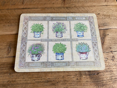 Kräuter Tischsets Tischsets Korkrücken 29x21,5cm Basilikum Petersilie Salbei 1 von 8 verfügbar
