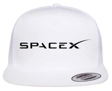 Tesla Motor SpaceX Elon Musk Space X Cybertruck Hat FlatBill Yupoong Trucker Cap