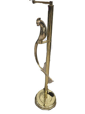 Vintage Brass Parrot Floor Lamp Mcm, Tropical Parrot Floor Lamp