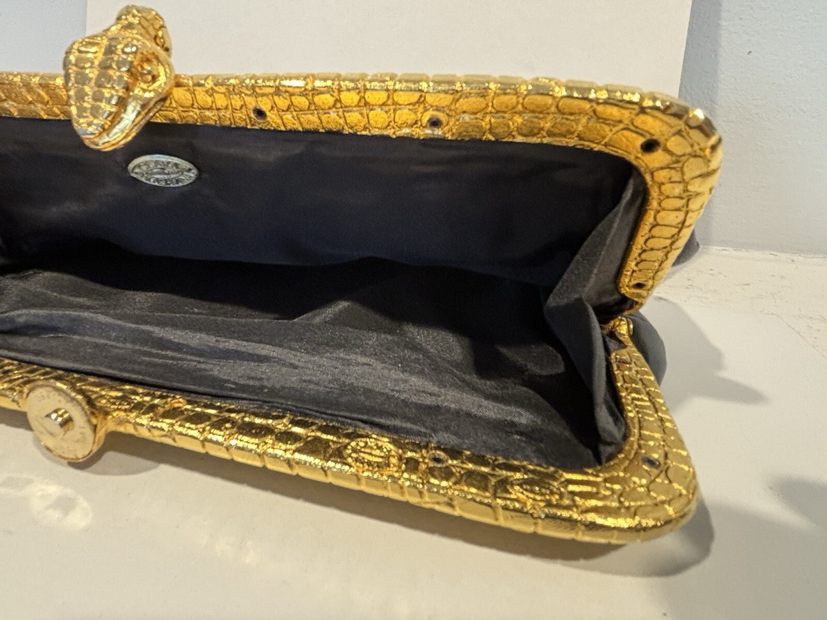Clara Kasavina Designer Woman's Clutch Handbag Alligator