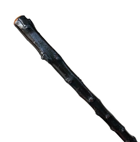 Vintage Antique Irish Blackthorn Wood Brass Tip Fighting Knob Walking Stick Cane - Picture 5 of 9