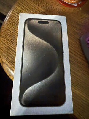 Original Apple iPhone 15 Pro Retail Box with USB-C Charging Cable