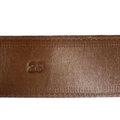 POLO RALPH LAUREN Genuine Lizard Belt Sz. 28 Brown USA Made  display picture 2