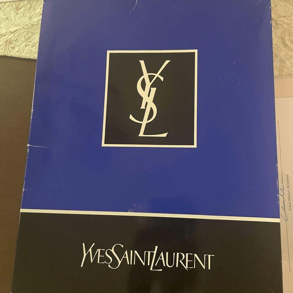 Vintage Yves Saint Laurent white NWT apron - image 5