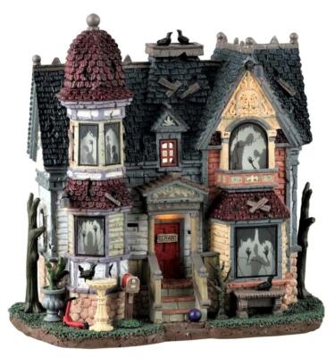 Lemax Spooky Town 2023 THE HOUSE OF SHADOWS #35004 NRFB Lit Village Building *