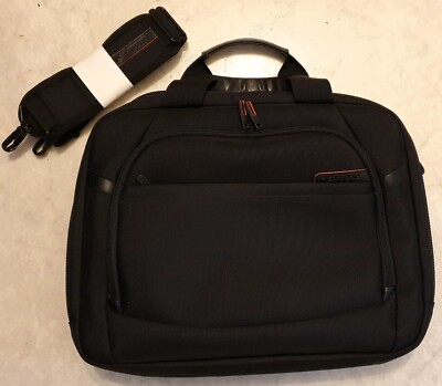 Samsonite Notebook Reise Laptop Tasche Umhängetasche Schultertasche schwarz