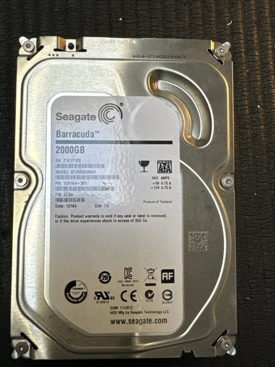Seagate Barracuda St2000dm001 2tb for sale | eBay